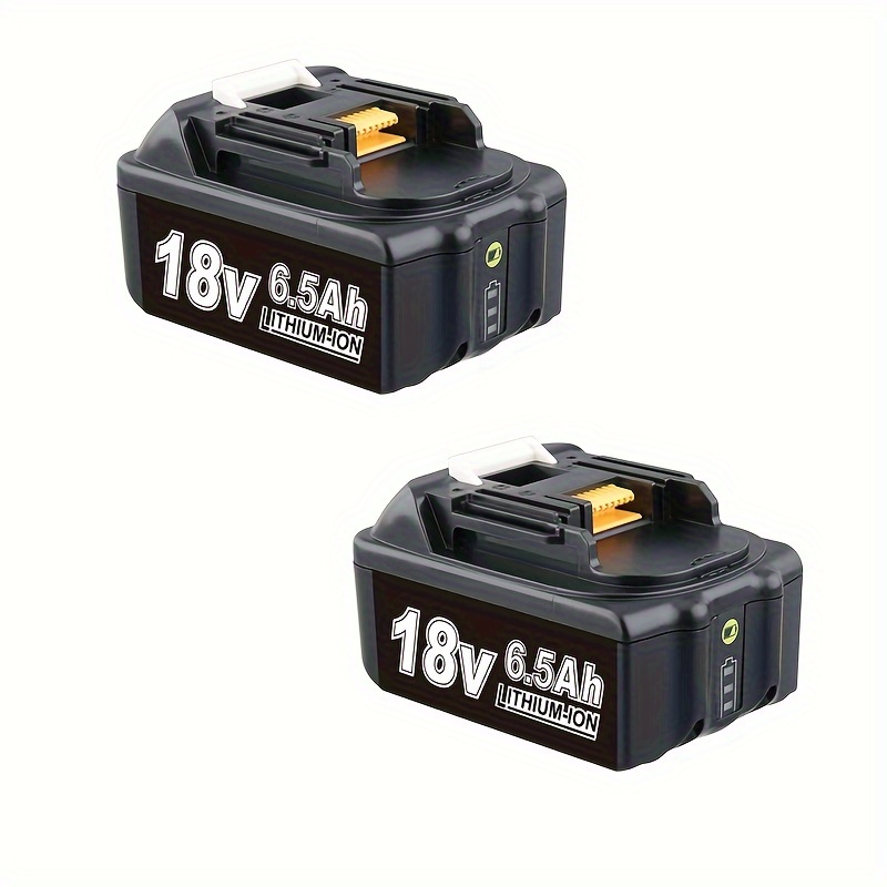 

1pack/2packs Bl1860b Battery With Led For Makita 18v 6.5ah Lithium-ion Battery Bl1860b Bl1850b Bl1840b Extended Battery Fit Makita All 18v Cordless Power Tools