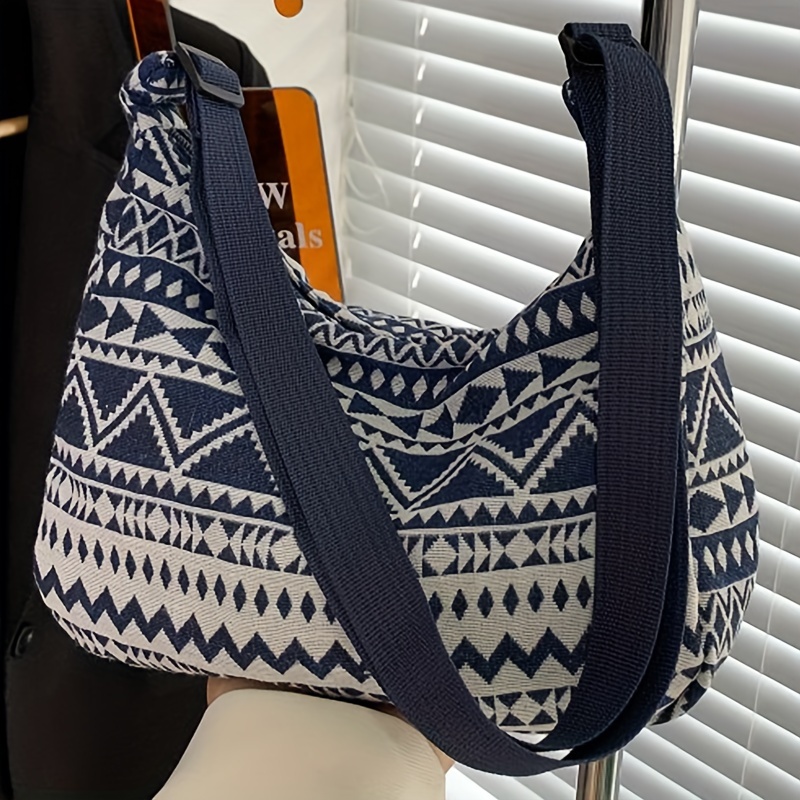 

Ethnic Tote Bag - And Summer Collection - Single Shoulder Bag - Stylish And - Student Bag For Daily Use - [zip And Pattern Printing Are Random]