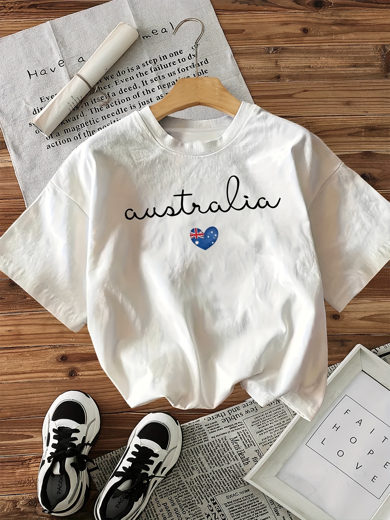Australia Flag - Sustainably Made Women’s Short Sleeve Tee