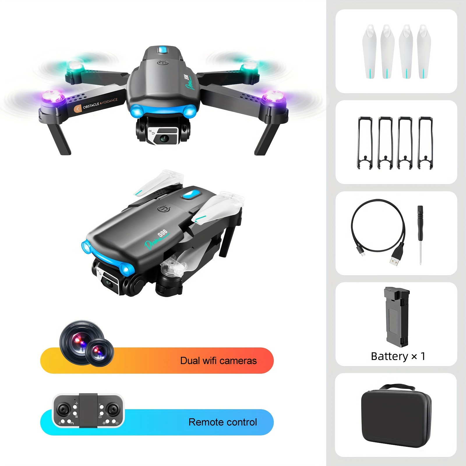 Gesture remote control four axis 2024 smart drone