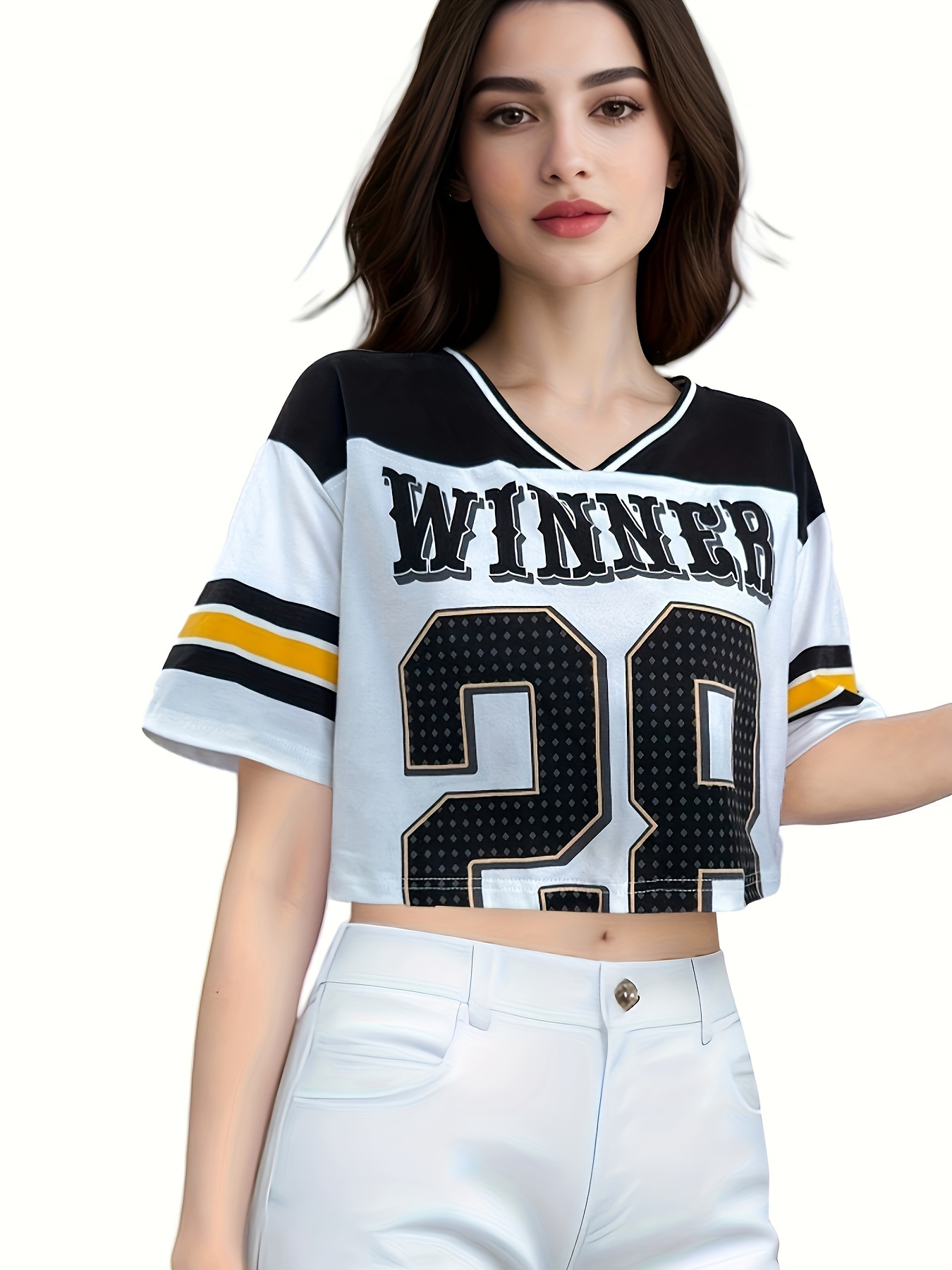 camiseta fútbol americano mujer estampado Temu El Salvador - Main Image