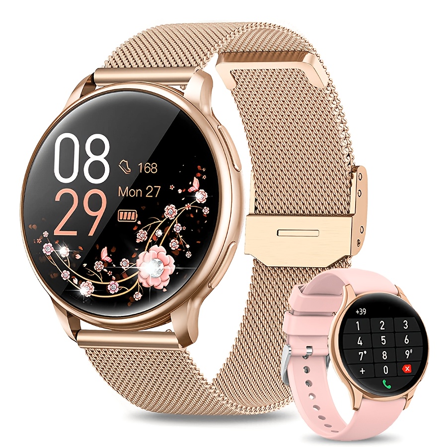 Image of Men's Waterproof Watch, Little Meatball Women's Smartwatch, Call Answering, 120 , Pedometer, 100+ Exercises, For And For Ios Compatible, Ideal For Holidays And Special Occasions