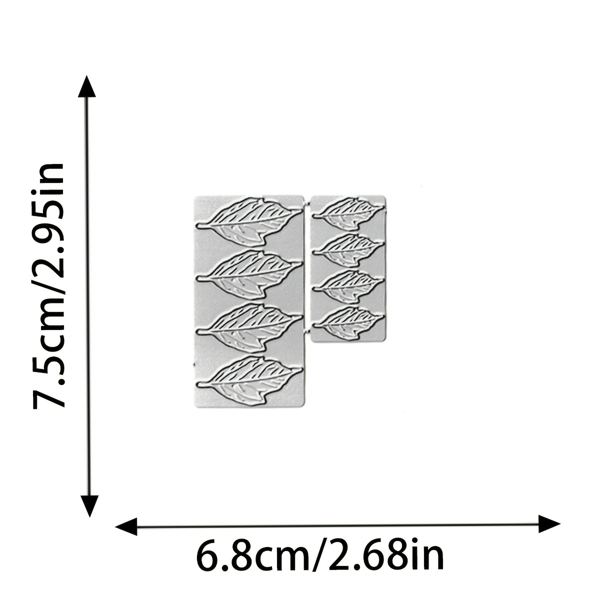 TEMU 1pc Metal Cutting Die Many Leaves For Card Making Holiday Daily Decoration Embossing Template New