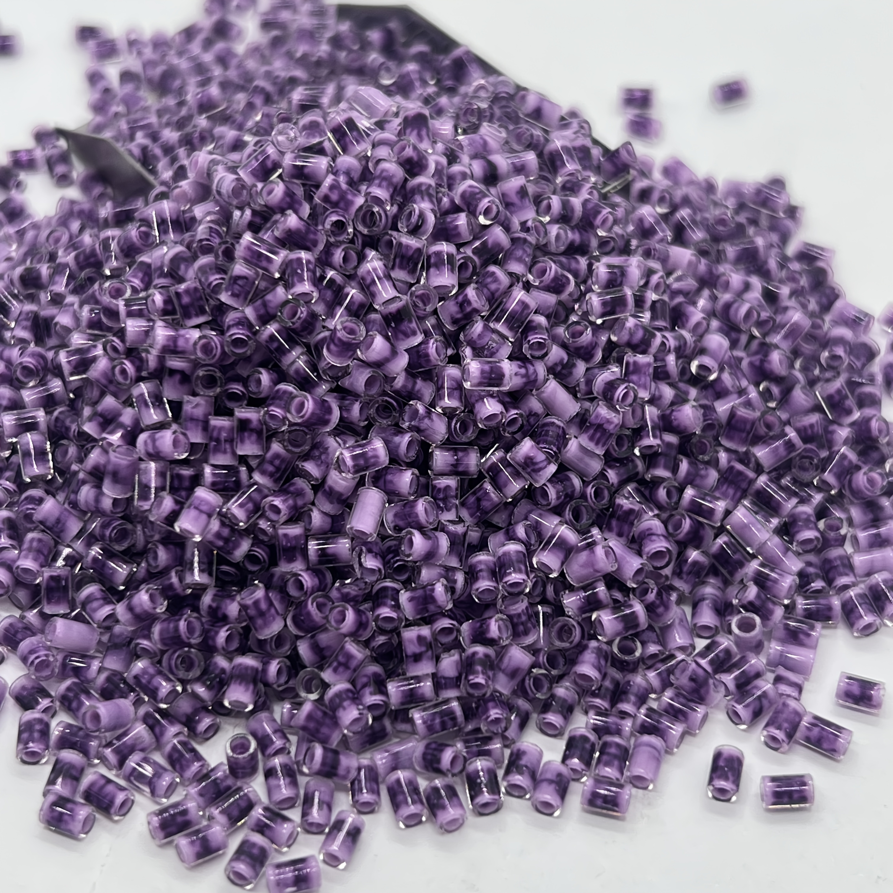 Colorful Bamboo-shaped Glass Bead Set, 320pcs for DIY Jewelry Making