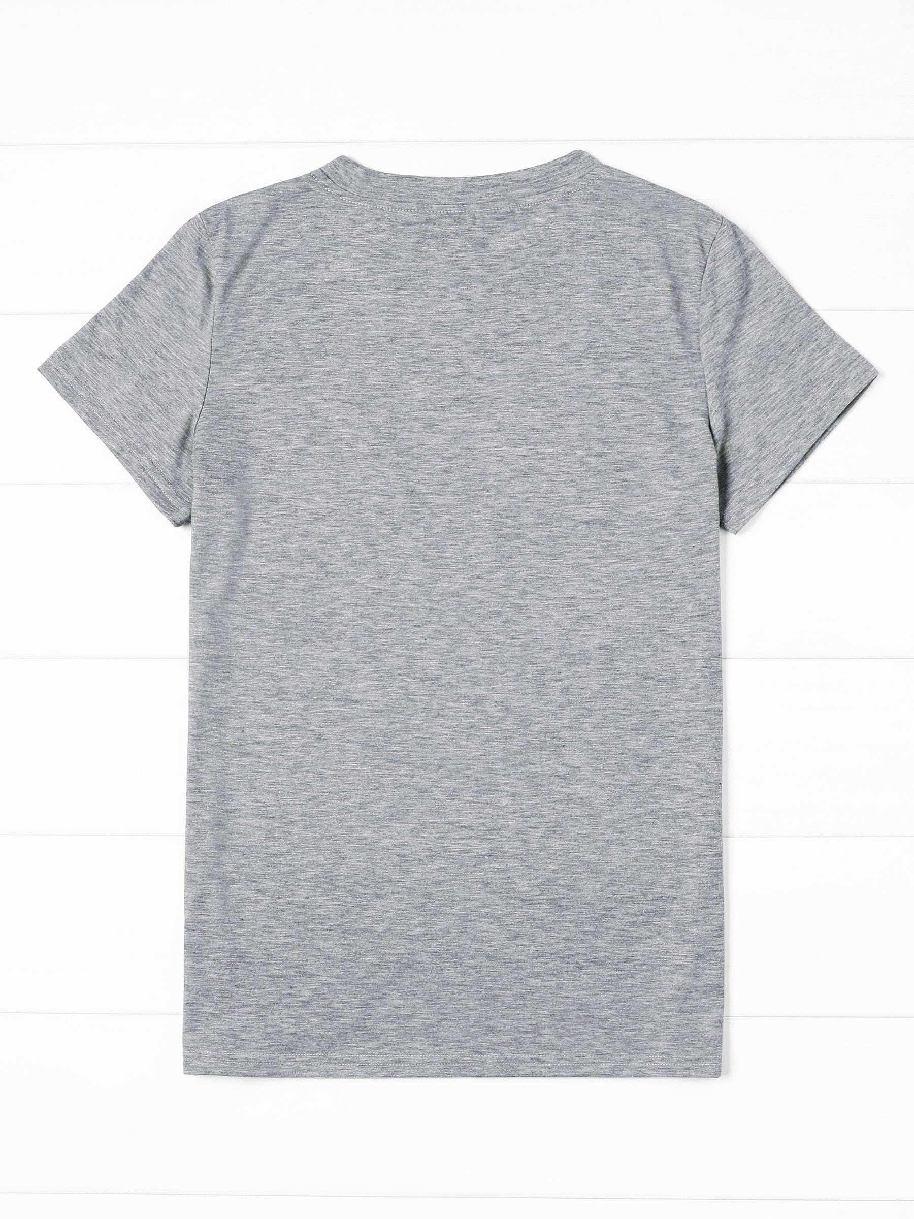 Solid Color Crew Neck T-Shirt, Casual Short Sleeve T-Shirt for Spring & Summer, Women's Clothing