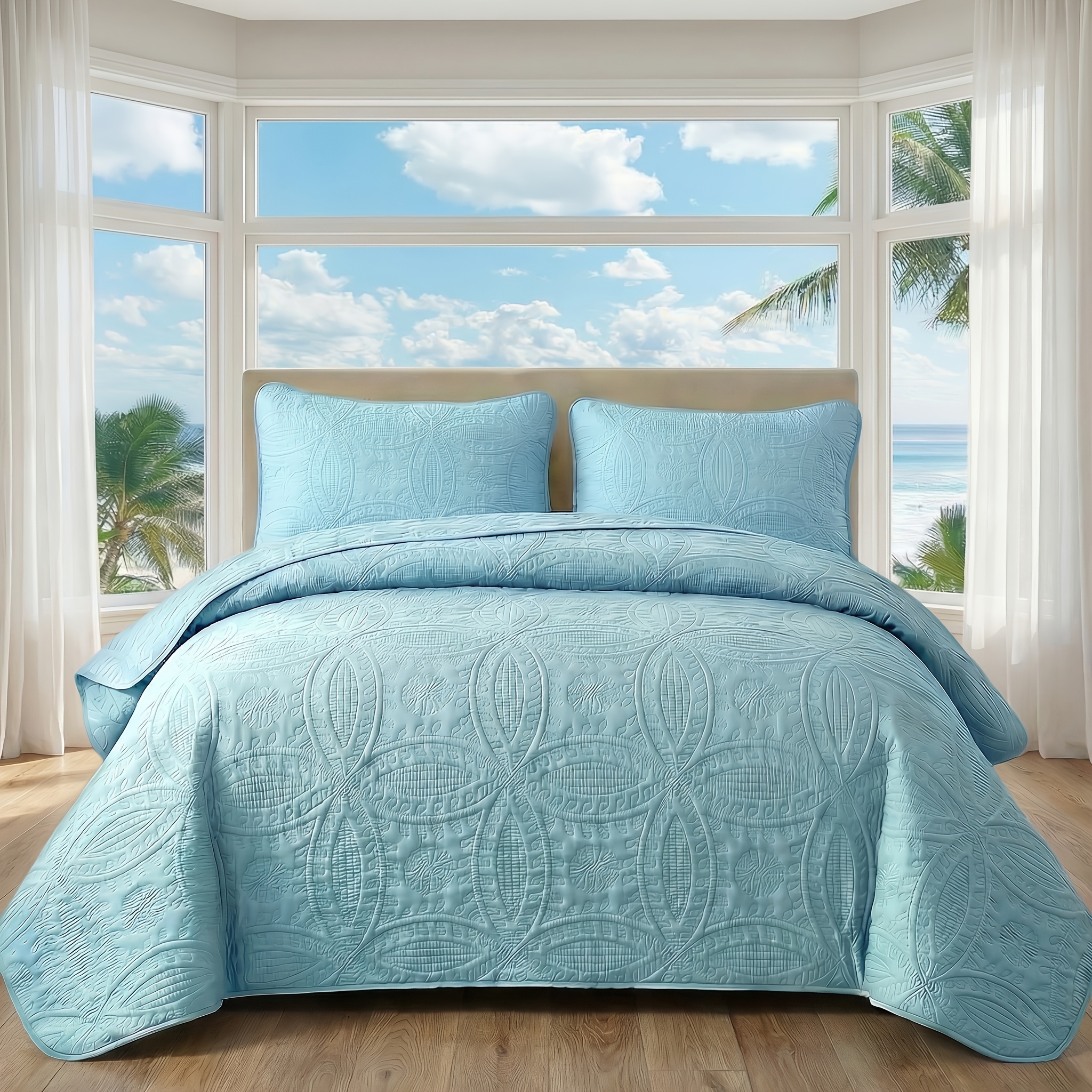 2 3pcs quilt cover bedspread 1 quilt 1   pillowcases soft and   hypoallergenic and easy to   machine washable without deformation modern minimalist three dimensional coin pattern next day delivery