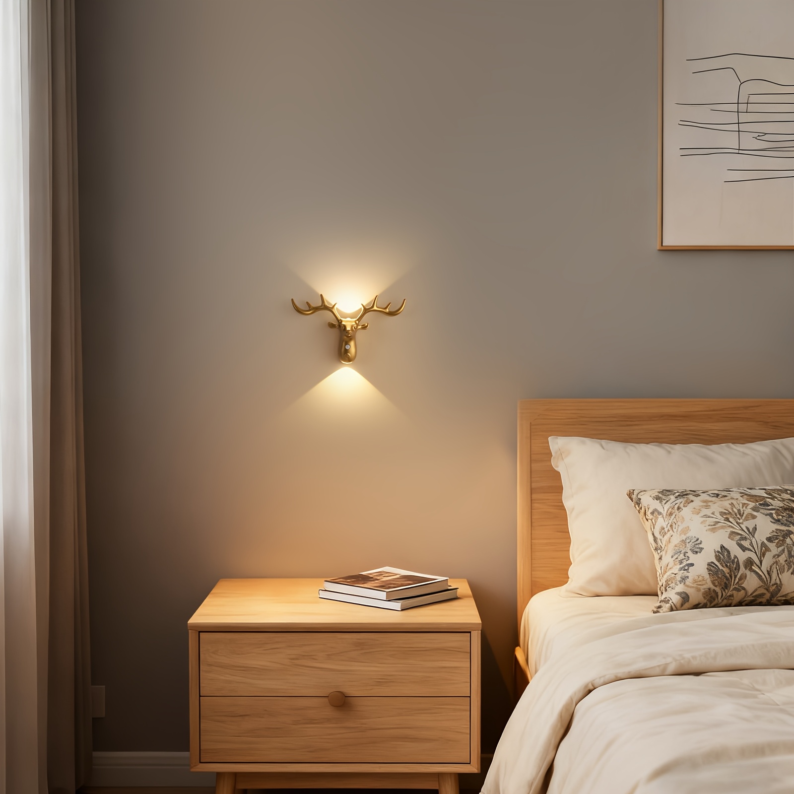 Creative USB Rechargeable Wall Lamp with Motion Sensor