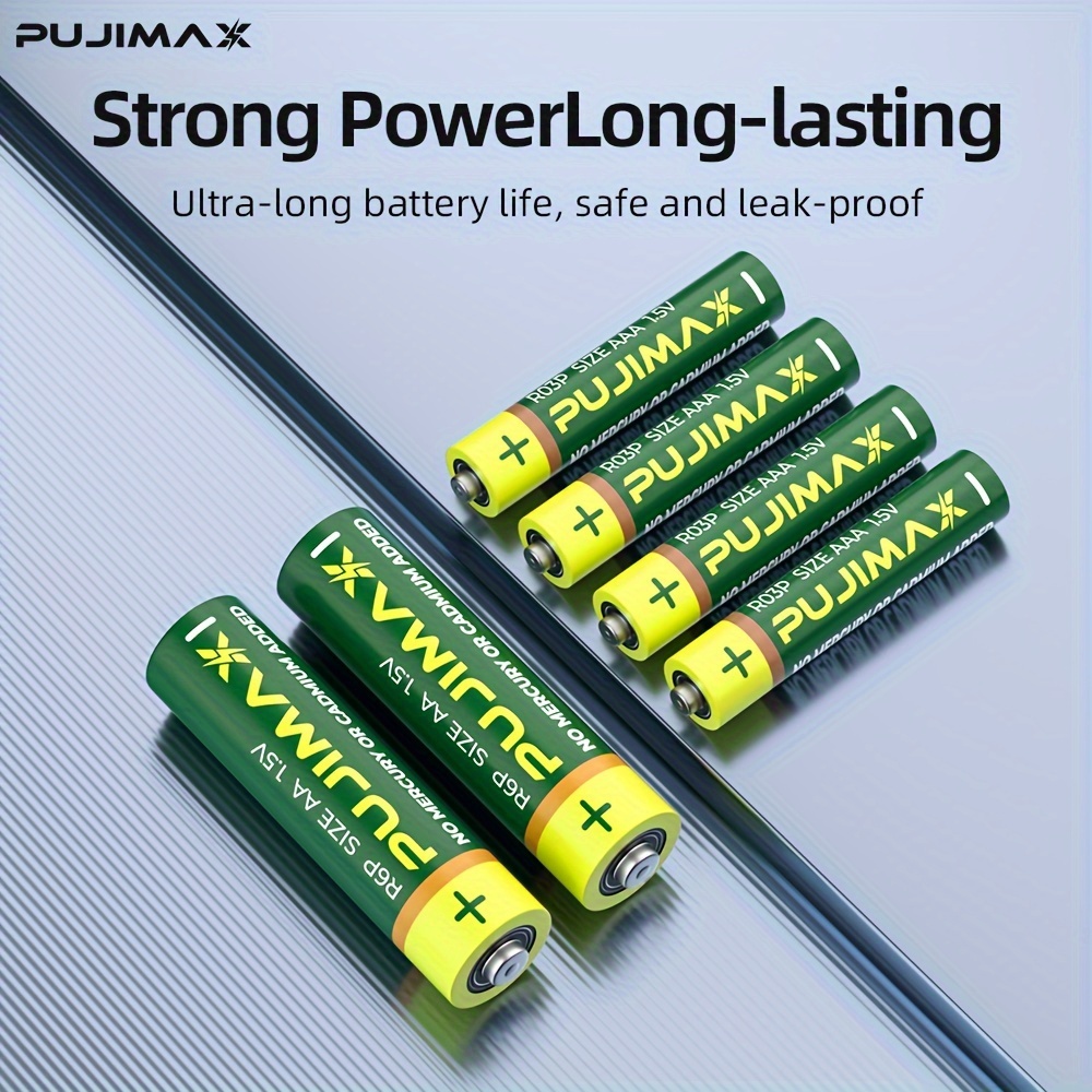 

4/8/12/24 Pujimax Aa Disposable Alkaline Batteries, 4-year Long-, -, No , 4-year , For Christmas Use