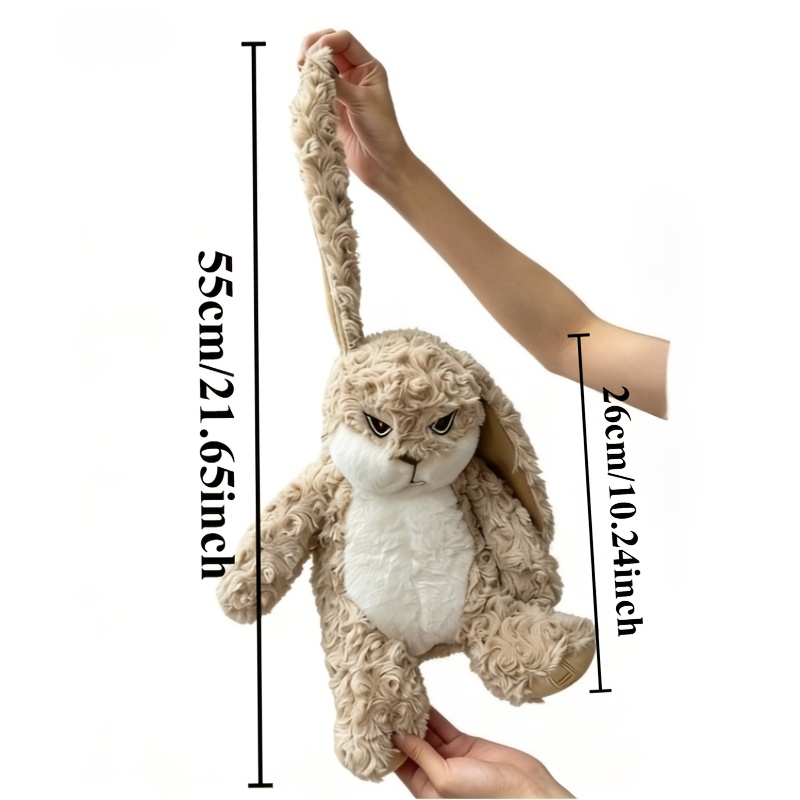 TEMU 1pc 55cm Tall Cute Dudu Rabbit Plush Pet Toy, Adorable Wide- Bunny, Soft Stuffed Animal, Perfect Playmate For Cats, And Cute Design, An Gift To