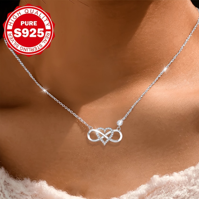 

Collier Zirconia ' , Argent Pur S925, bling de luxe basse mode, avec une belle et des bénédictions, le meilleur cadeau pour les partenaires pendant , adapté à de nombreuses , faible allergie 2.7g