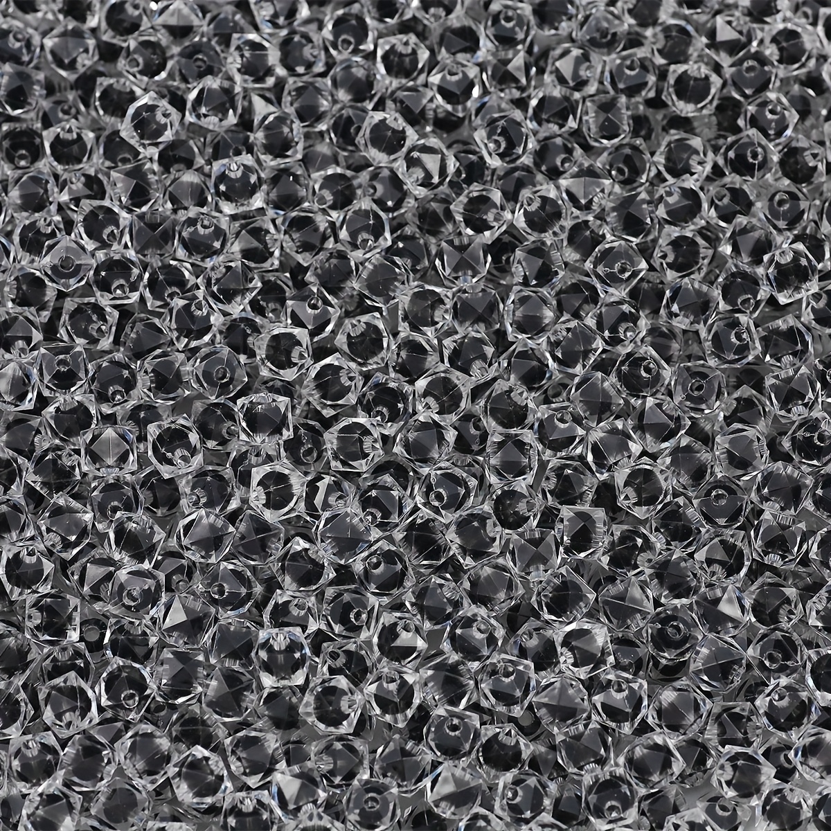 500pcs 9mm Black Beaded Spacer Acrylic Loose Beads Decorative Beads For Diy Bracelet Necklace Earring Jewelry Accessories Materials