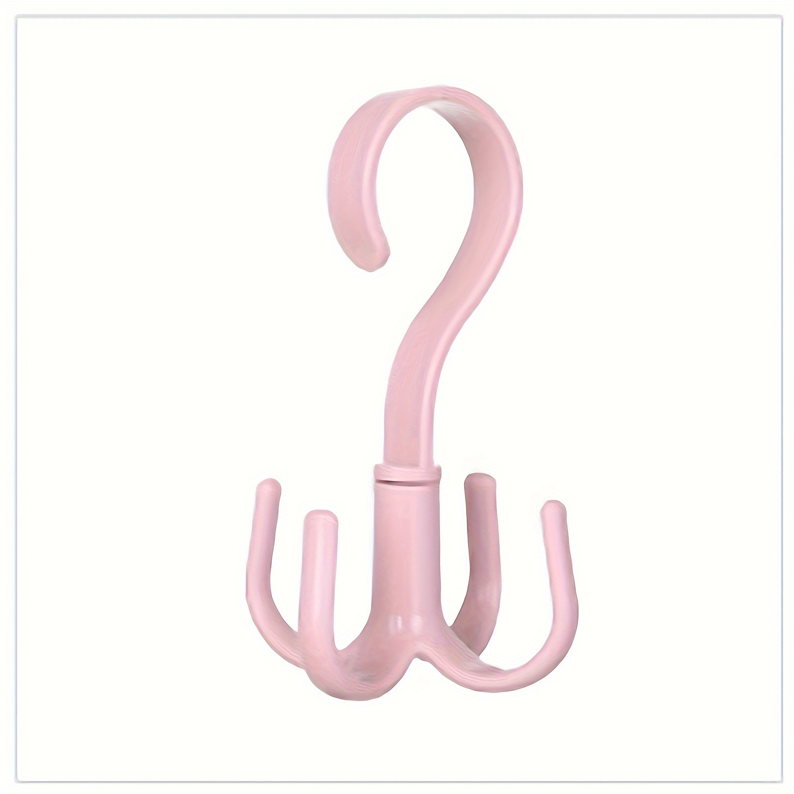 

Rotating Handbag Hanger, Organizers With 4 , Scarf Hooks For Belts, Multifunctional Closet Handbag Hook Scarf Hanging Rack For Bedroom (pink)