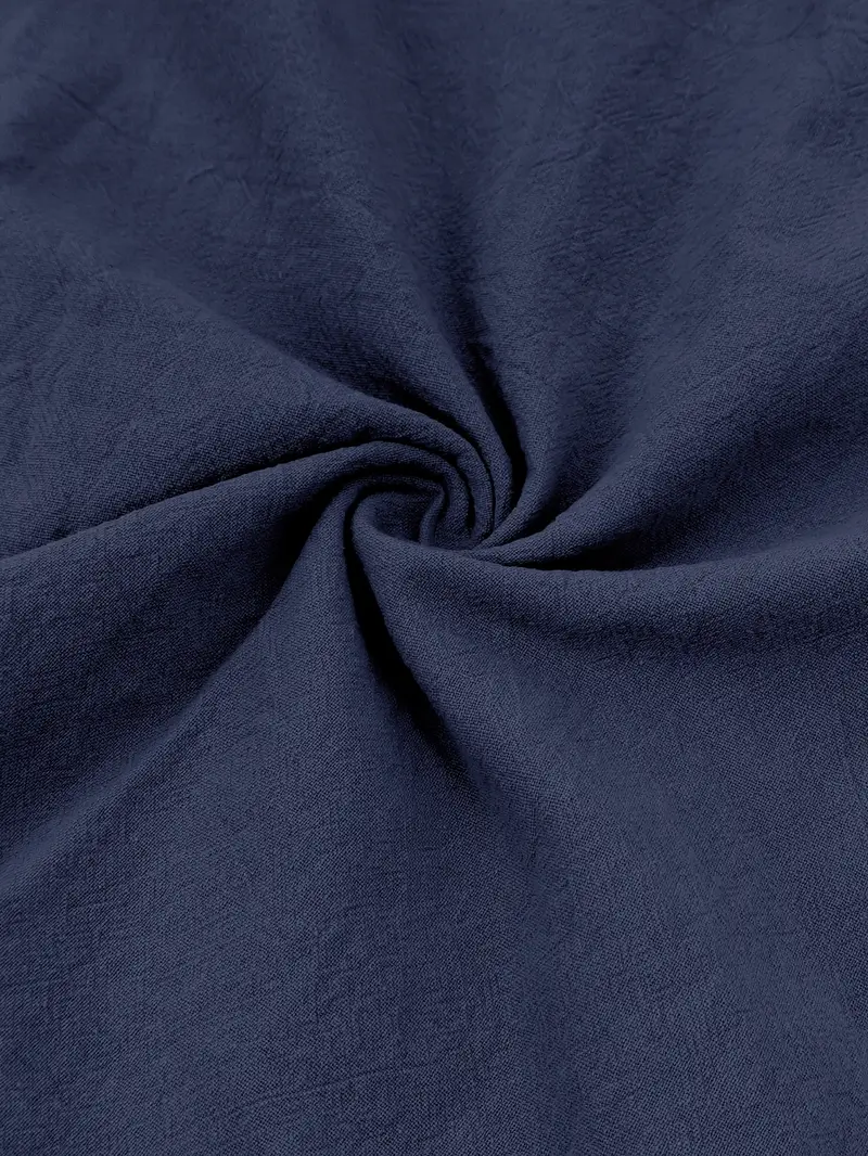 mens elegant linen v neck long sleeve t shirt with cross strap detail breathable regular fit for casual outdoor evening wear spring summer fall versatile top casual wear tee tshirt linen fabric t shirts Product details 45