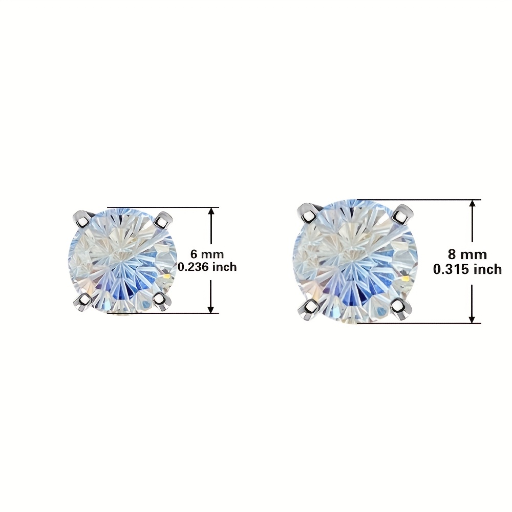 Women's Bridal S925 Silver Engagement Wedding Earrings