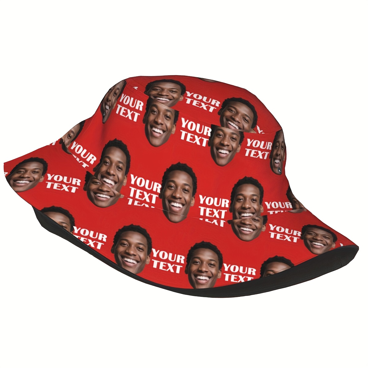 TEMU Personalized Bucket Hat Featuring Your Own , Perfect For Summer Travel. This Humorous Fisherman Cap Is Suitable For Men And Women, Making It A