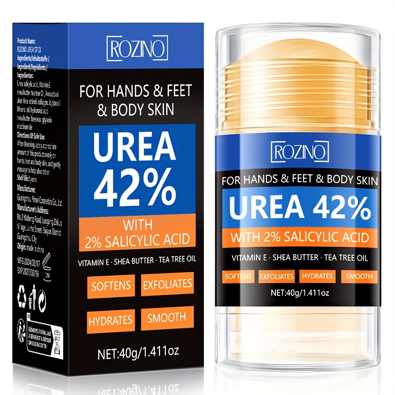

Rozino 42% Urea Hand & Foot Cream - Deep Moisture For Dry, Cracked Skin, With Shea Butter & Tea Tree Oil, 40g