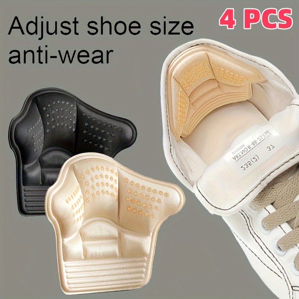 

4pcs/ Of Anti-drop Shoe Heel Stickers, Half Size Foot Pads, Women's Shoe Heel Protection Stickers