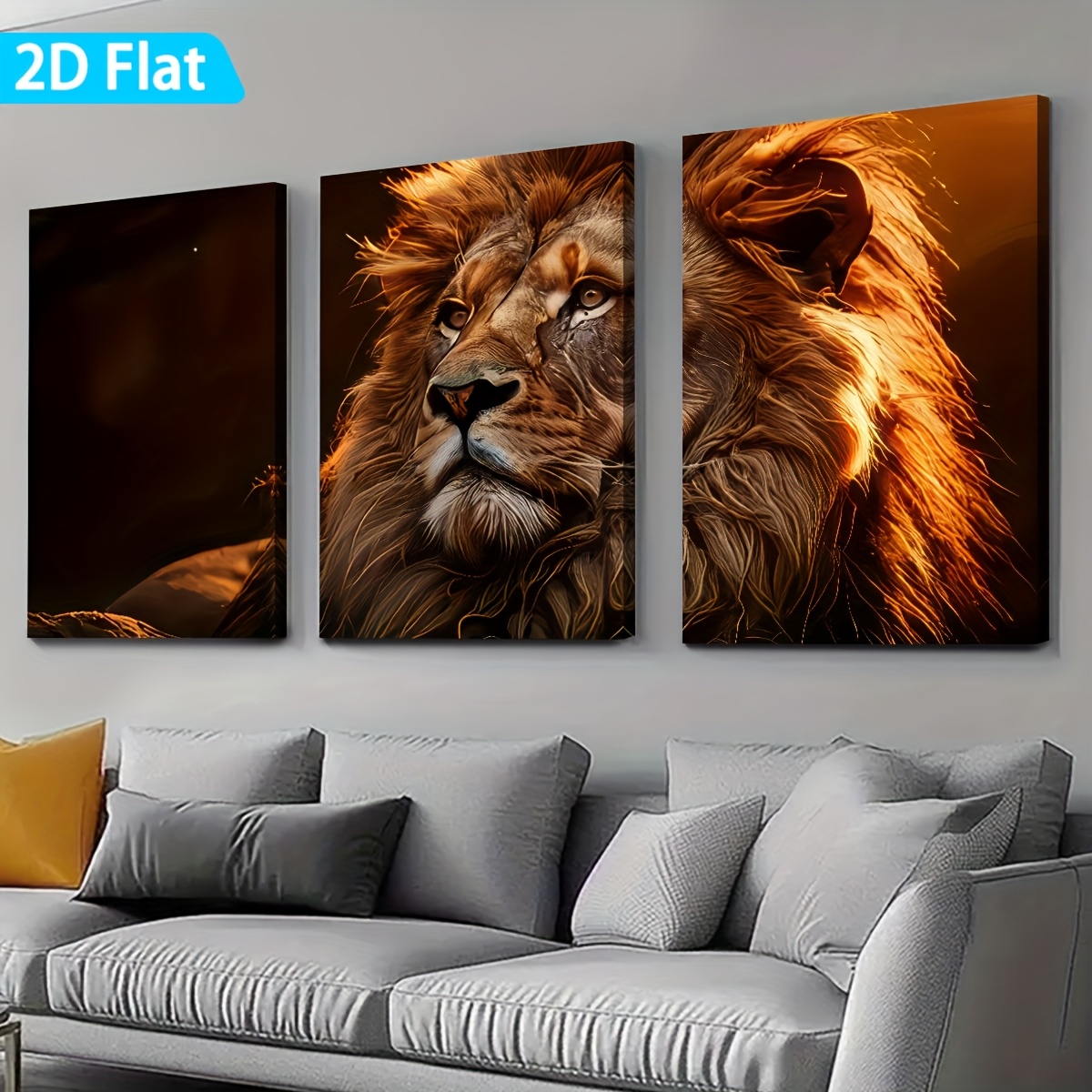 2D Plat, [2D/Plat Print] Ingelijst Canvas Schilderij en Poster