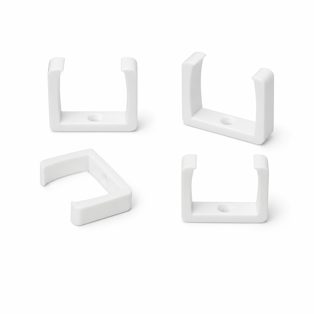 Image of 4pcs Power Outlet Bracket Set, Wall-mounted Drilled Protector Bracket, 3d-printed Sturdy Outlet Organizer, Suitable For Home And Office Cable , Space- Storage And Fixing Device