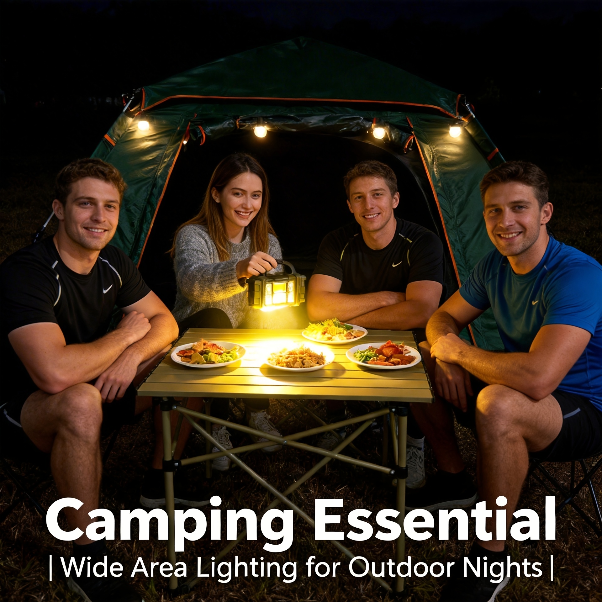 Multi-Functional Durable Flashlight with Solar & USB Recharge