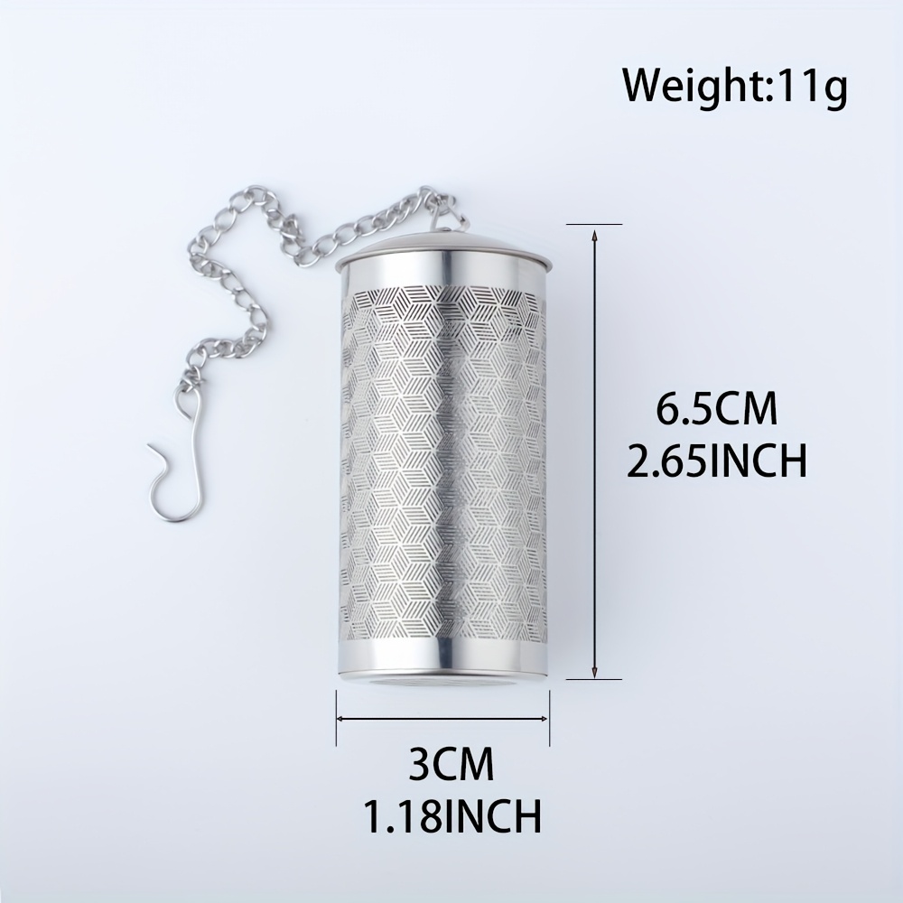 E-shop Zylindrischer Tee-Filter mit quadratischem Muster, Tee-Filter-Werkzeug, kreatives Tee-Filter-Brewing-Tool, Tee-Sieb, Tee-Kunst, Hotel, kleines