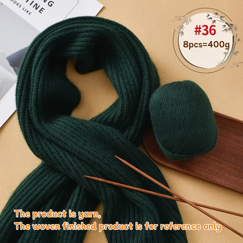 TEMU High-quality Premium Medium-coarse Cashmere Yarn, Hand Knitting Materials. Ideal For Cashmere Scarves And Chunky Outerwear, As Well As Hats,