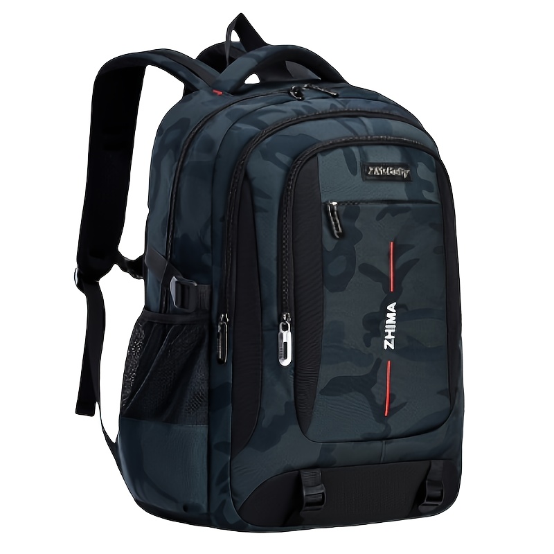 Image of 1pc School Backpack, Camouflage School Bag, Large Capacity Fashion Satchel Daypack For School And Travel