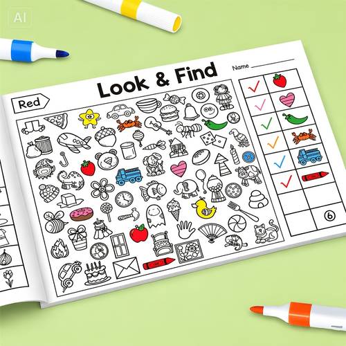 interactive seek find coloring activity book for kids with boost focus observation fine motor skills writing practice coloring pages suitable for classroom learning back to school christmas easter gifts multicolor