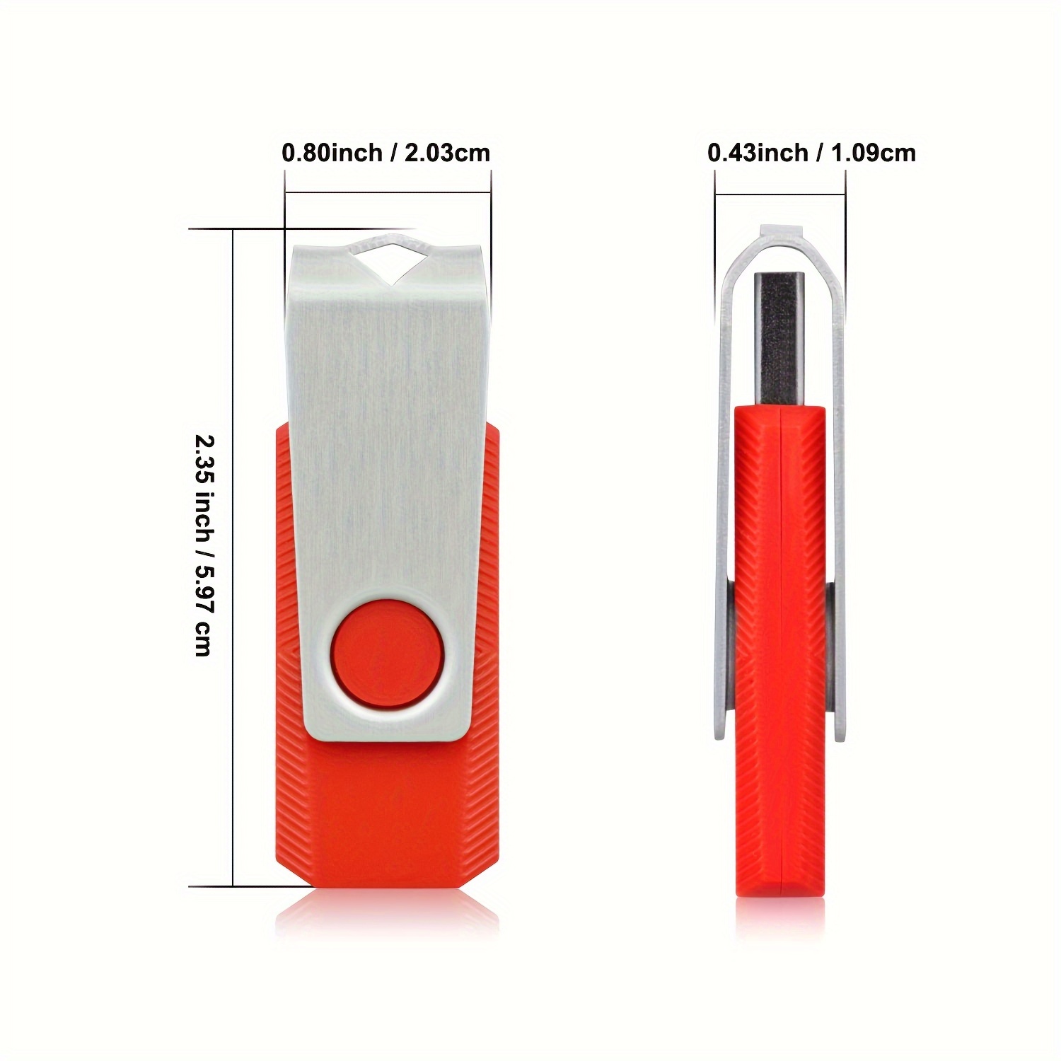 10pcs 4gb 8gb 16gb 32gb 64gb usb flash drives usb 2 0   usb stick swivel   drive no slip design usb drive jump drive usb storage flash drive for pc laptop computers data storage red