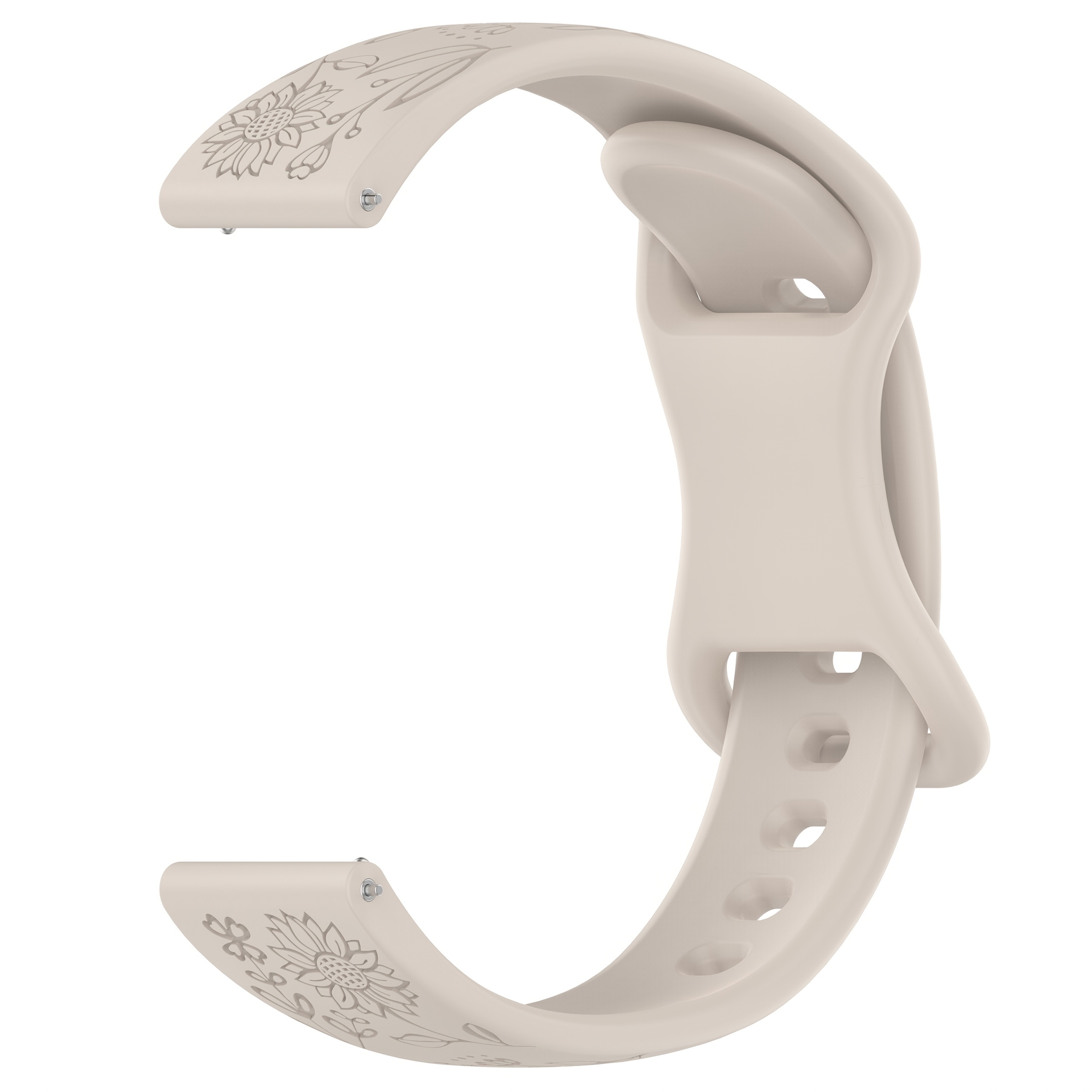 E-shop 18/20/22mm Sonnenblumen geschnitztes Silikonarmband | Kompatibel mit Huawei Watch GT4/GT5/GT3/GT5pro/GT3pro 46/42/41mm, für Samsung Galaxy Watch
