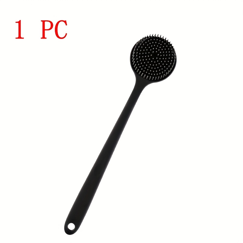 extra long bath brush - heavy-duty back scrubber & massager with long handle, non-slip grip for shower, body, feet, hard-to-reach areas - no battery needed, easy to clean &   - ideal for home, spa, salon, or travel - bath brush, shower accessory,  , durable construction, exfoliating tool, spa professionals Product details 7