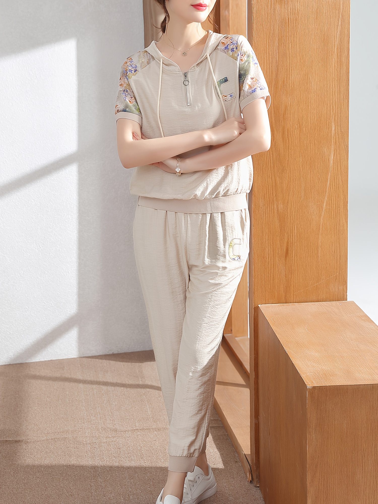 conjunto deportivo casual mujer verano tendencia gran tamaño