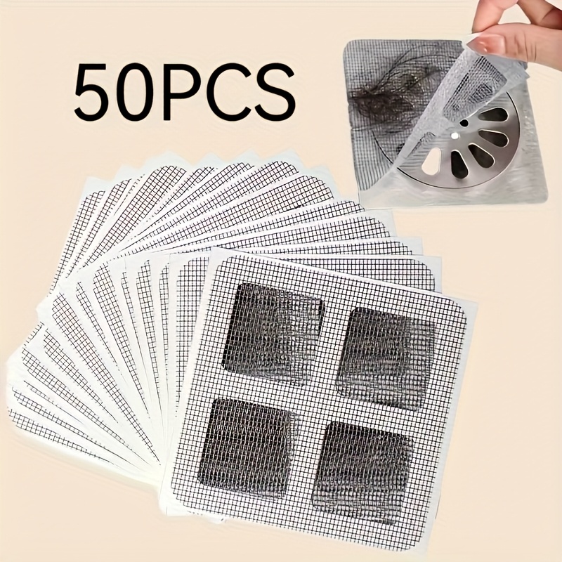 

50pcs Shower Hair , Metal Grid Filter, And Handle, No Clogging, , Bathroom Home Decoration