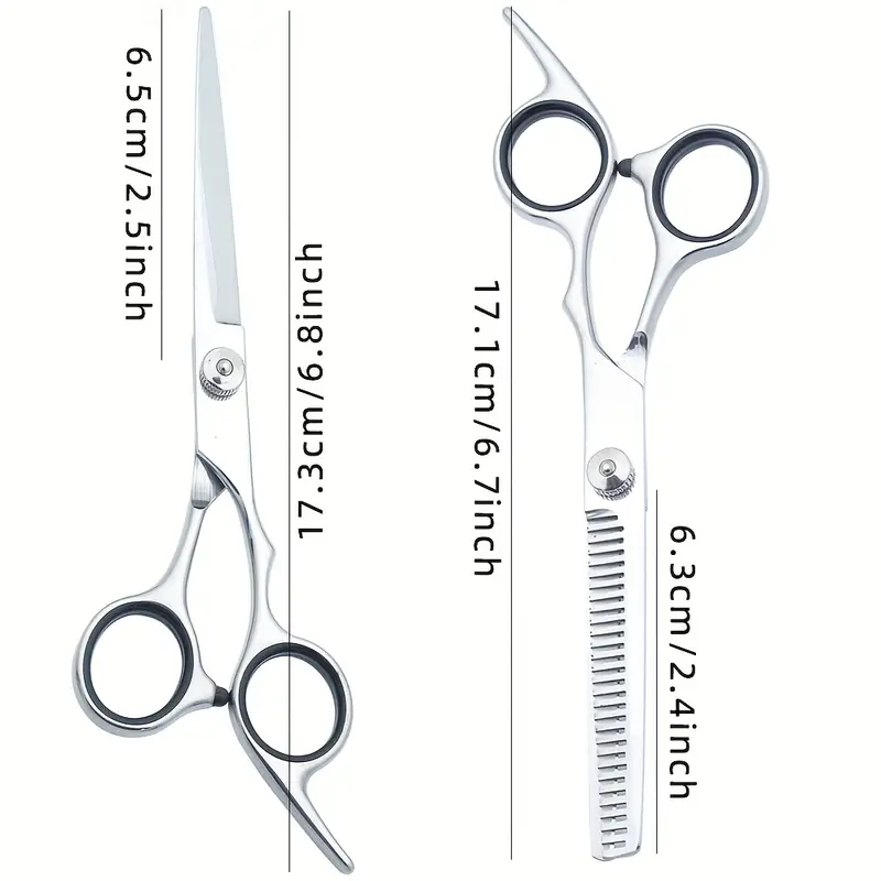 Professional Hair Scissors Set Professional Salon Hair Cutting & Thinning Scissors Set - Japanese Stainless Steel Barber Shears, 6.5 Inch Hair Scissors Professional - Foto 7