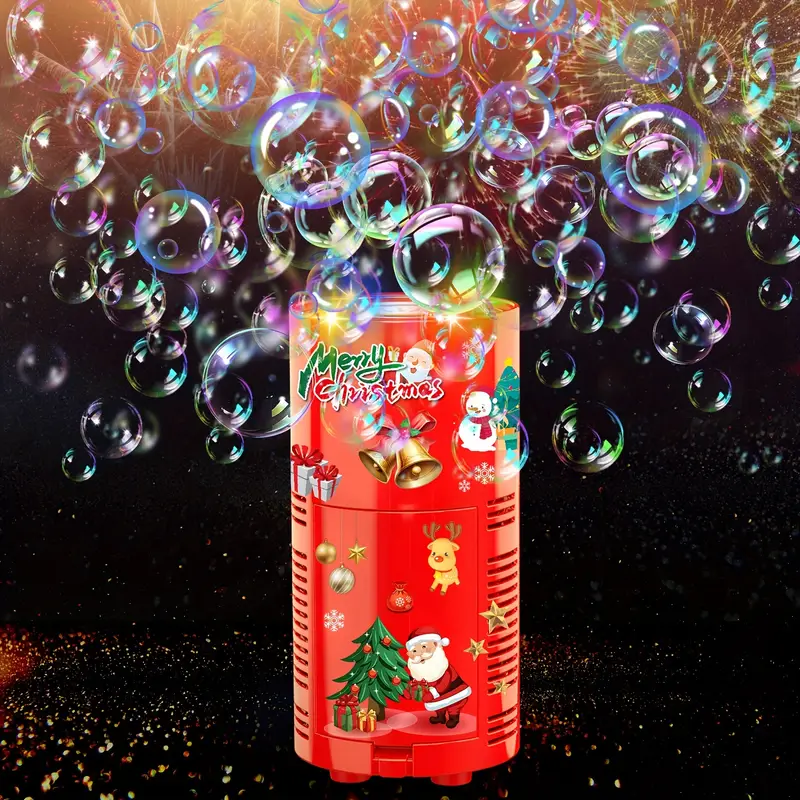 fireworks bubble machine with lights for party 13 holes firework bubble machine kids bubble machine with closeable sound party christmas chinese new year details 1