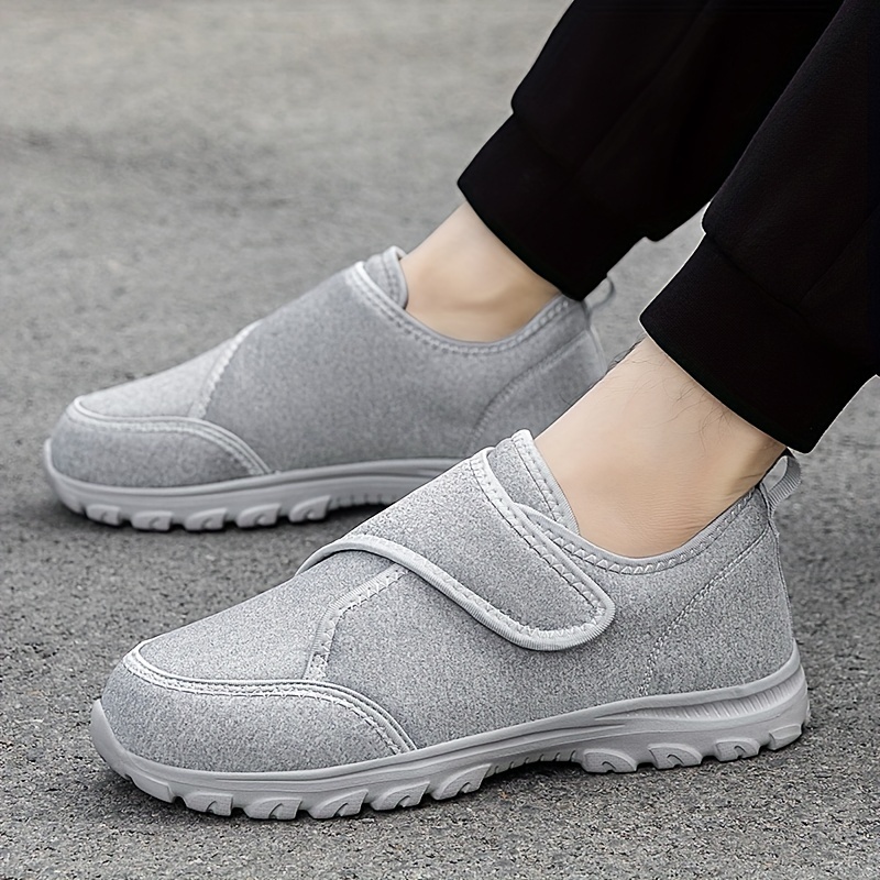 Men's Athletic Walking Shoes, Breathable Fabric & Adjustable Design