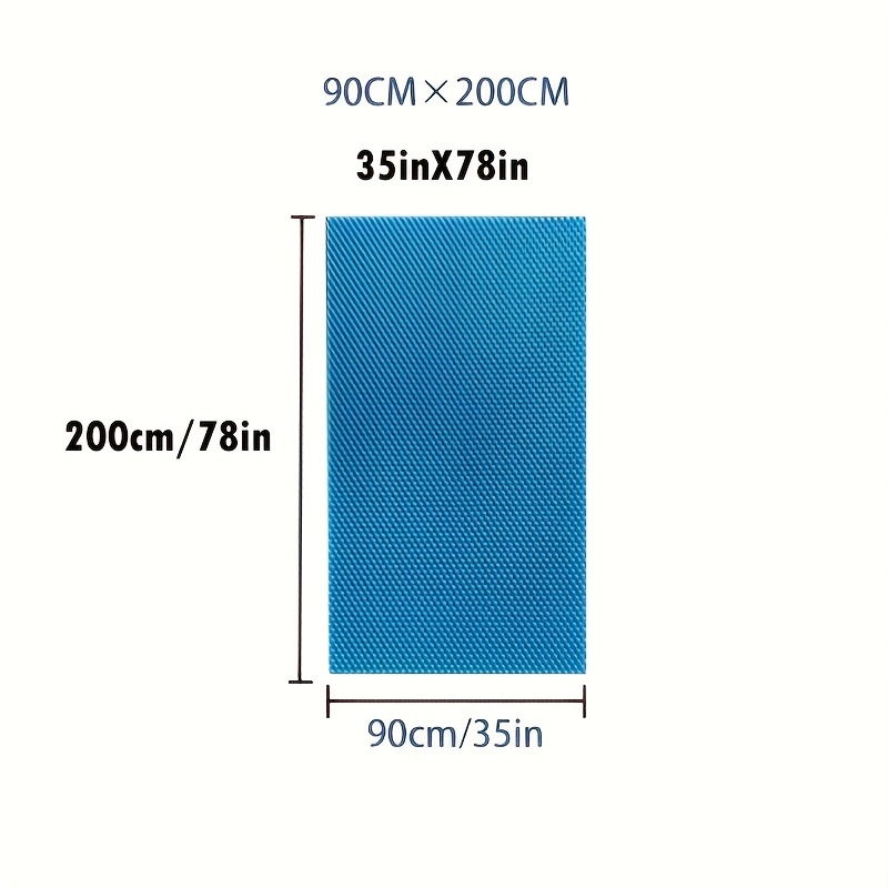 TEMU 1pc Colchón de Espuma Ondulada de Elasticidad 40D - de Espuma con Forma de , Adecuado para Dormitorios, Habitaciones de Invitados, Hoteles,