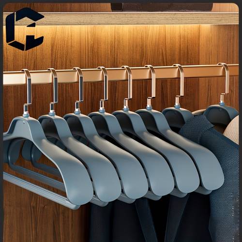 großer schulter-kleiderbügel mit rutschfestigkeit, platzsparendes design, halteform der hemden, kunststoffbeschichtet, für schlafzimmer, kleidung, anzüge und mäntel