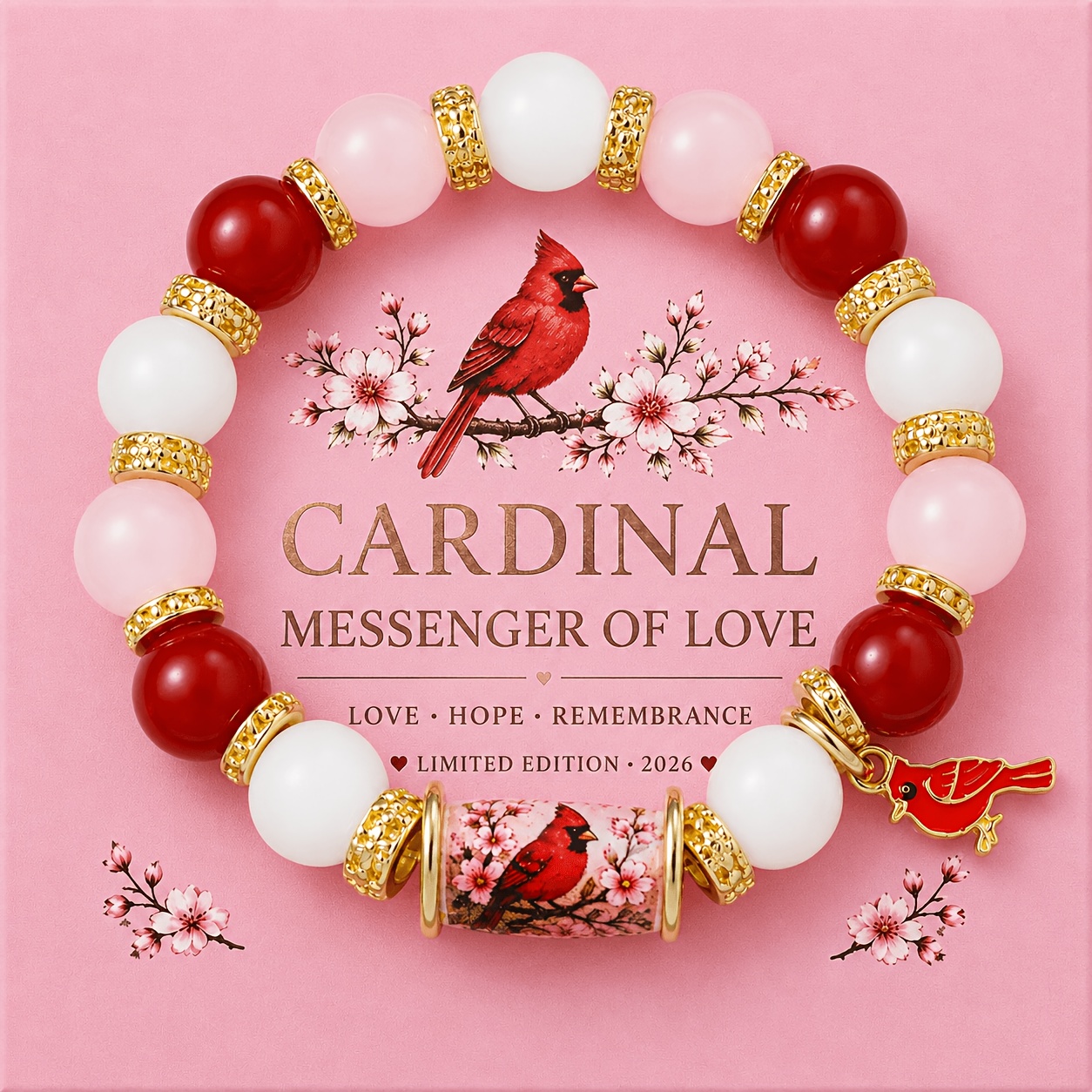 TEMU A Red Hummingbird Bracelet Everyday Wear, Holidays, Birthdays, And Other Occasions. A Surprise Gift For Him, Complete With A Card., For Teenager