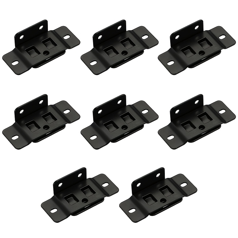 TEMU 16pcs/8 Sets Metal Fixing Buckle -one Insert - , Furniture Laminate L-shaped 90 Degree Connector, Thickened Bracket Home Improvement Hardware,