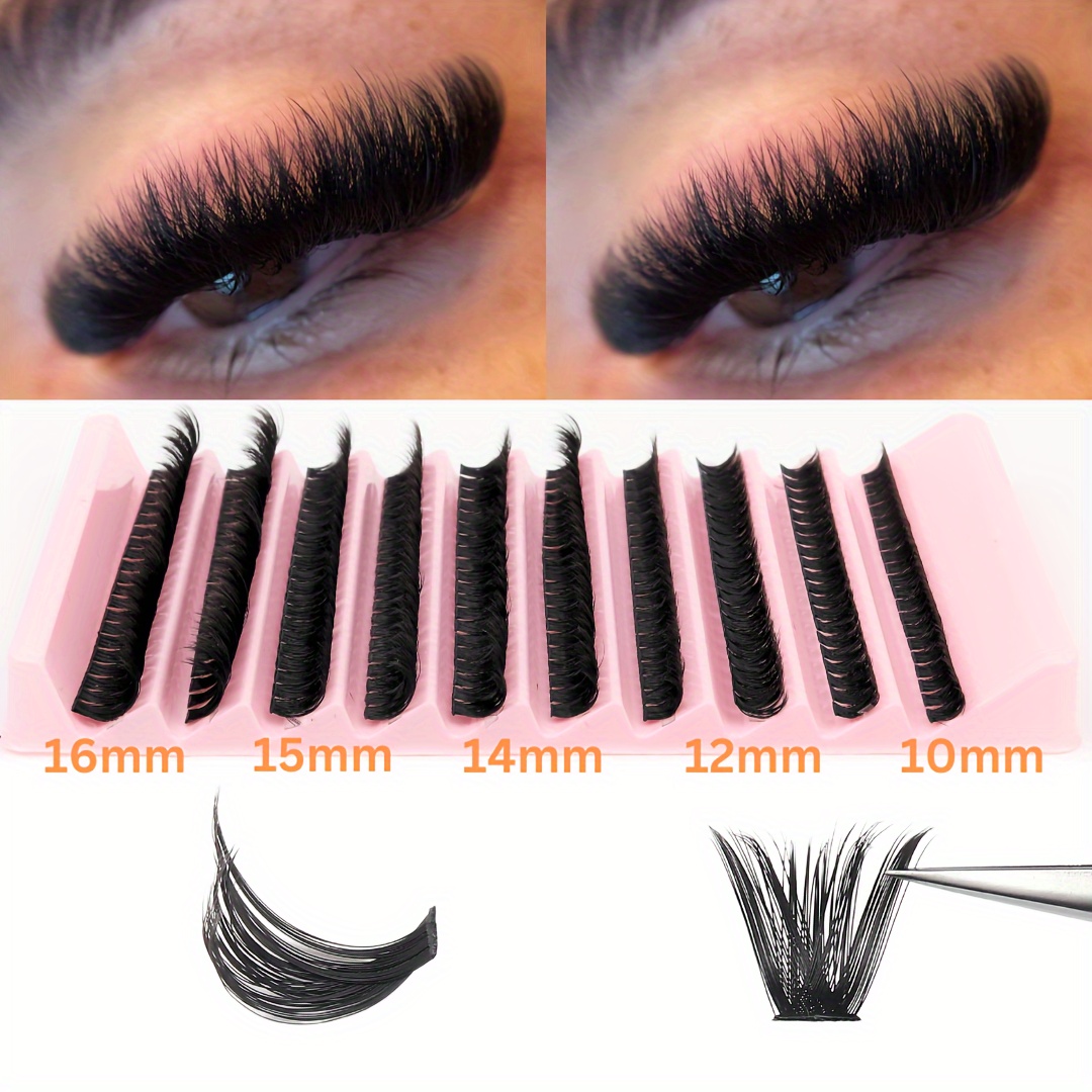 

200-piece Faux Mink Eyelash Kit - 3d Natural Look Cluster Extensions, Reusable & Soft, 10-16mm Lengths, Variety Of Thicknesses (30d/40d/60d/80d), Perfect For Beginners Diy