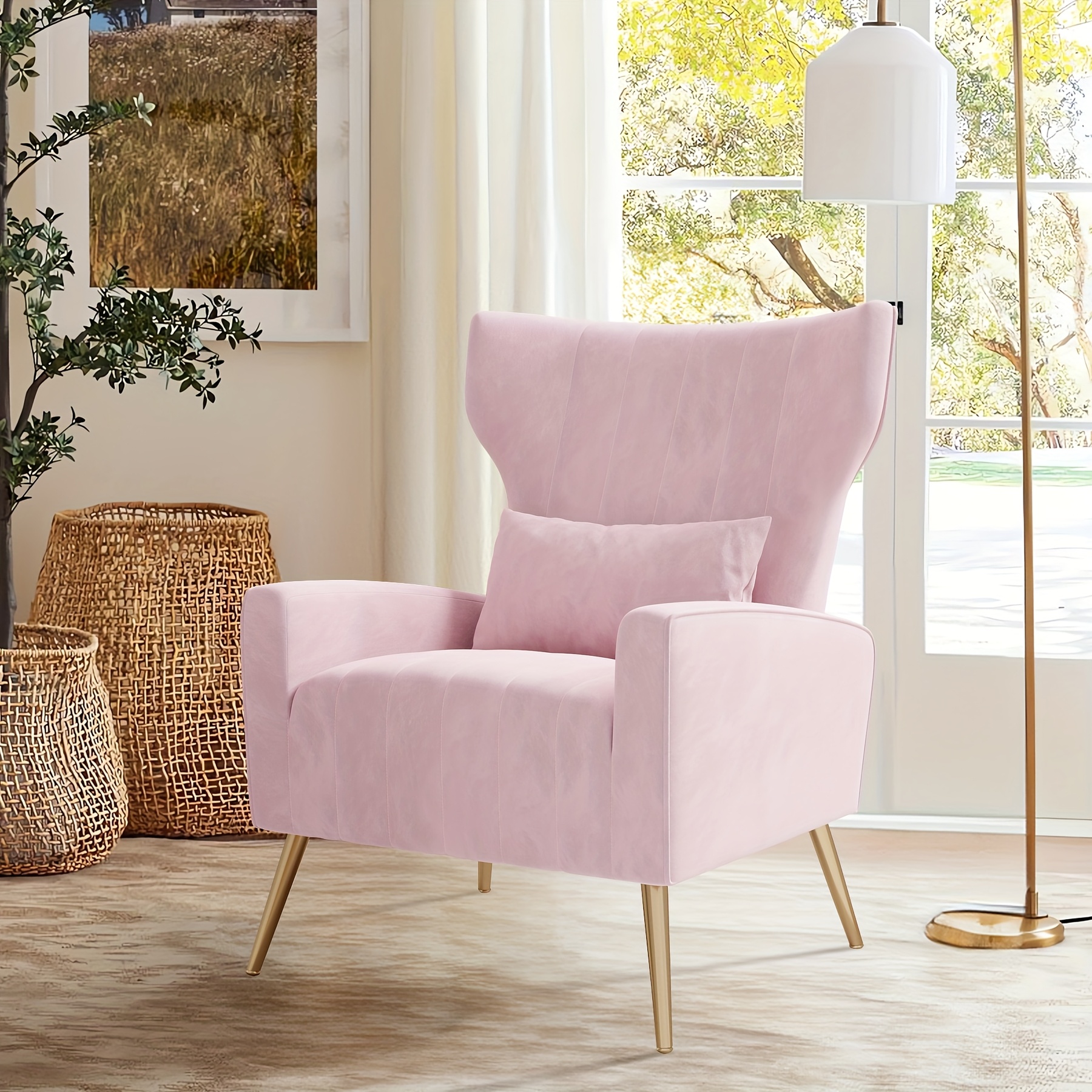 Furniture Noble House Everest Floral Print Fabric Club Chair Floral