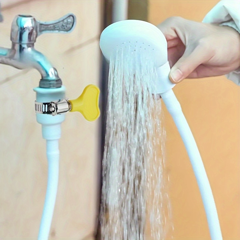 1 multi- chuveiro de mão, material abs, de todo o corpo, rápido, spray de torneira portátil para rv, animais de estimação, de chuveiro para gatos e cães, instalação detalhes 5