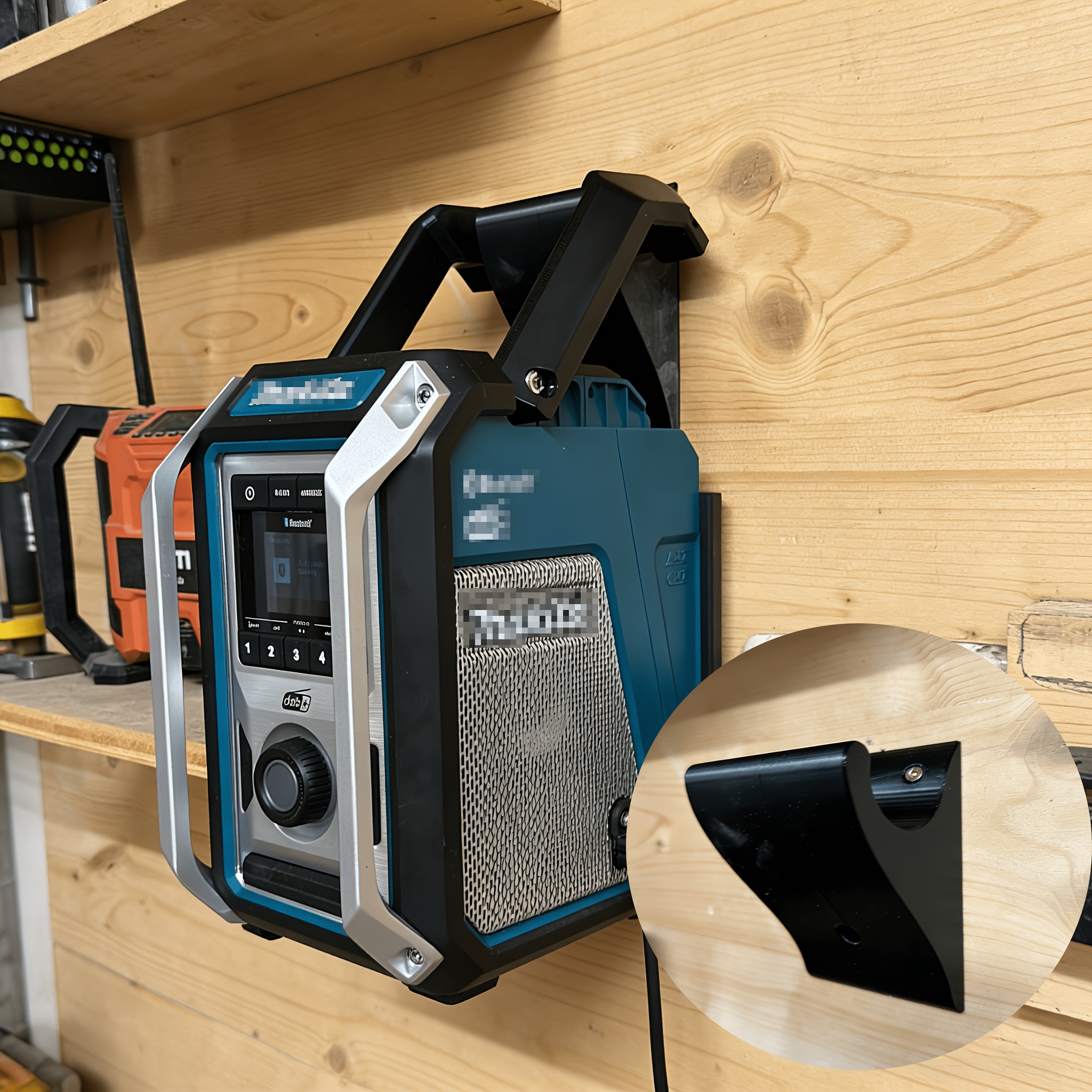 E-shop Für-Dmr115 DAB Radio Wandhalterung - Radio Aufbewahrungsständer - mit 2 Stk. 5,5mm Schraubloch, einfache Installation, multifunktionale