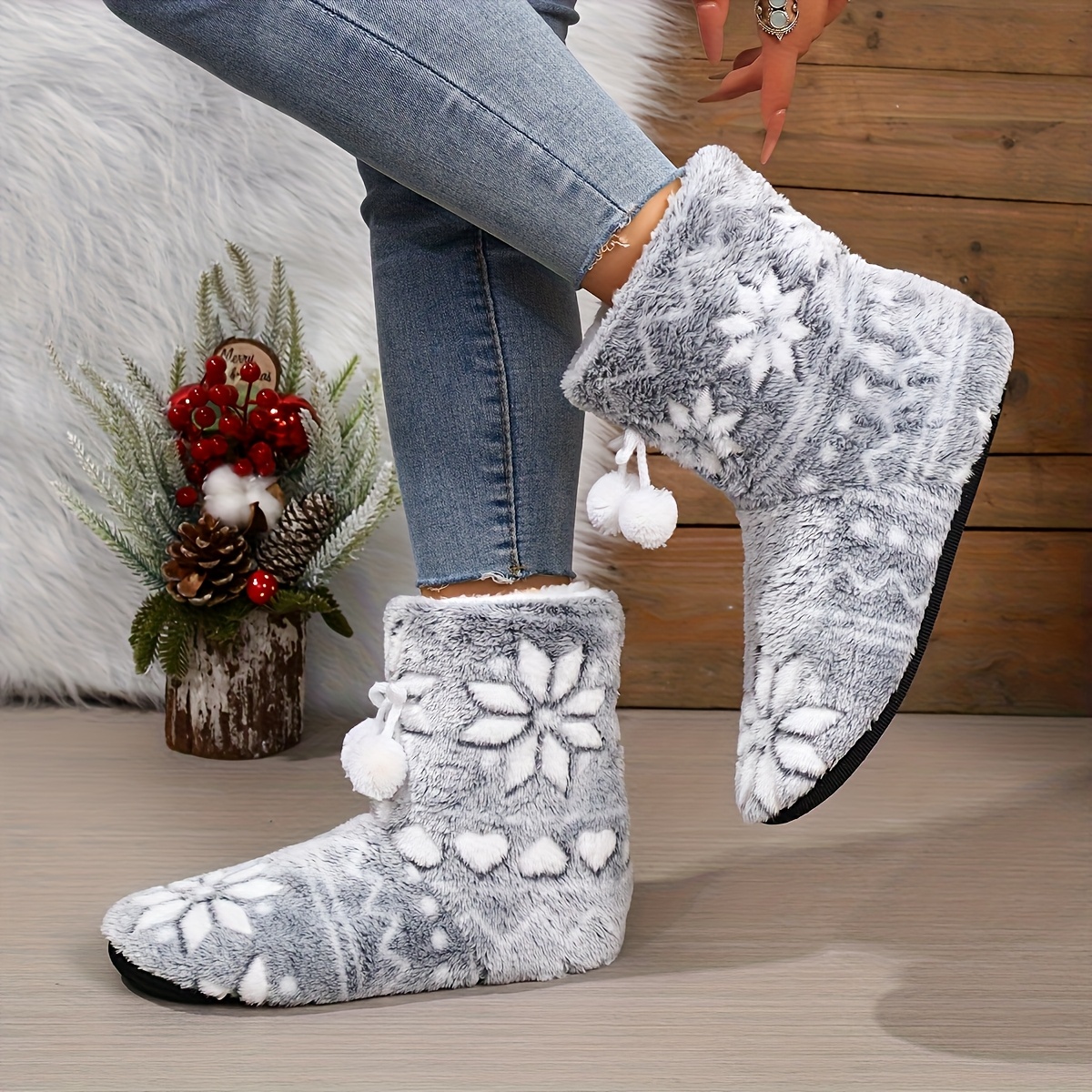 womens comfortable house slippers soft fabric lining   textile sole   year round indoor shoes loose fit slip   breathable fabric durable construction thickened insole lightweight shoes casual wear warm for cn35 36 eu34 5 35 white 13
