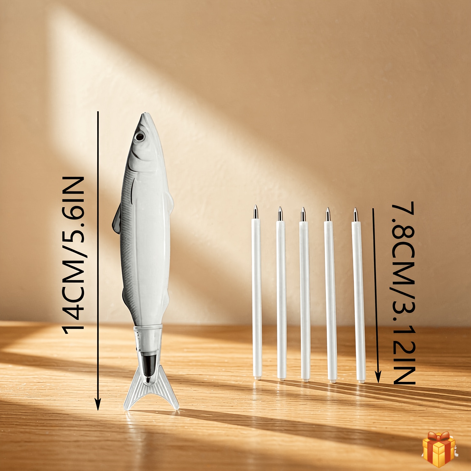TEMU 6pcs Novelty Ballpoint Pens(includes 1 Ballpoint Pens+ 5 Replacement Refills) And -shaped Ballpoint Pens- Suitable For School, Office, And As A