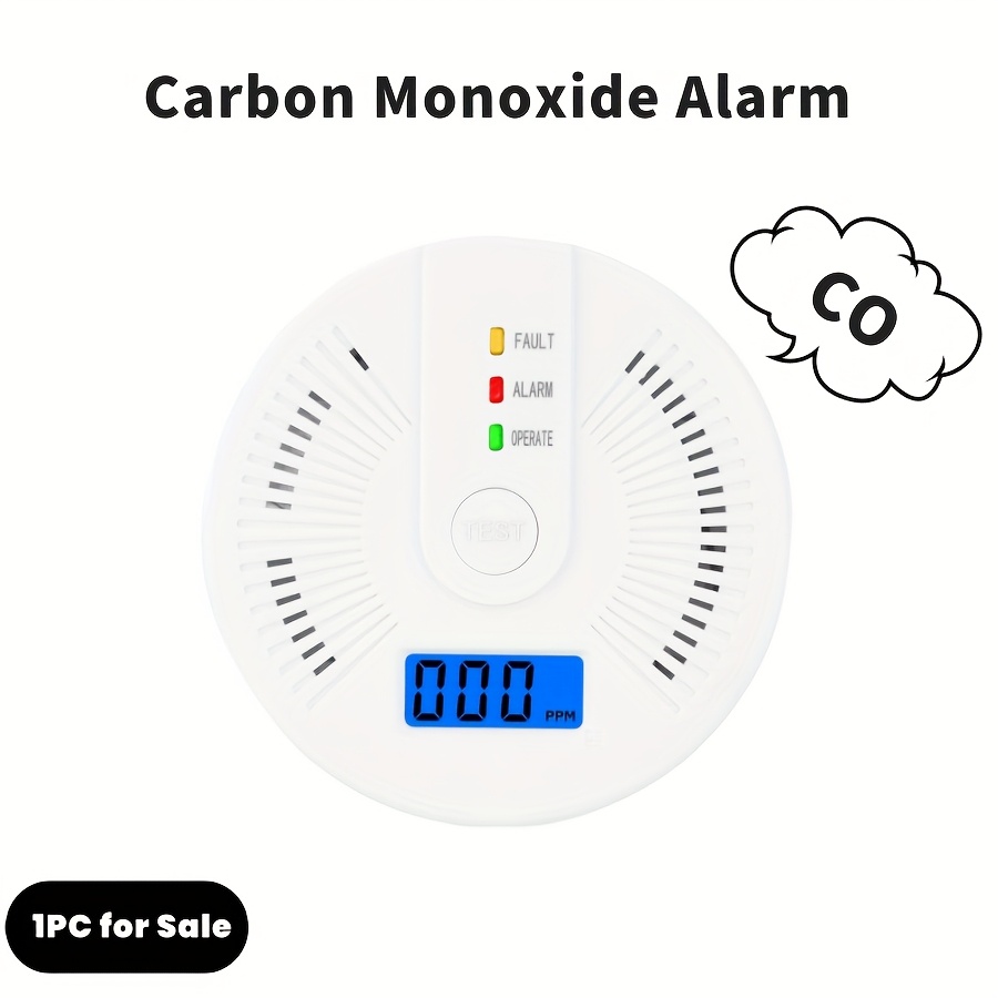 TEMU Car Carbon Alarm, Real-time Detection Of Carbon , Portable Carbon Detector