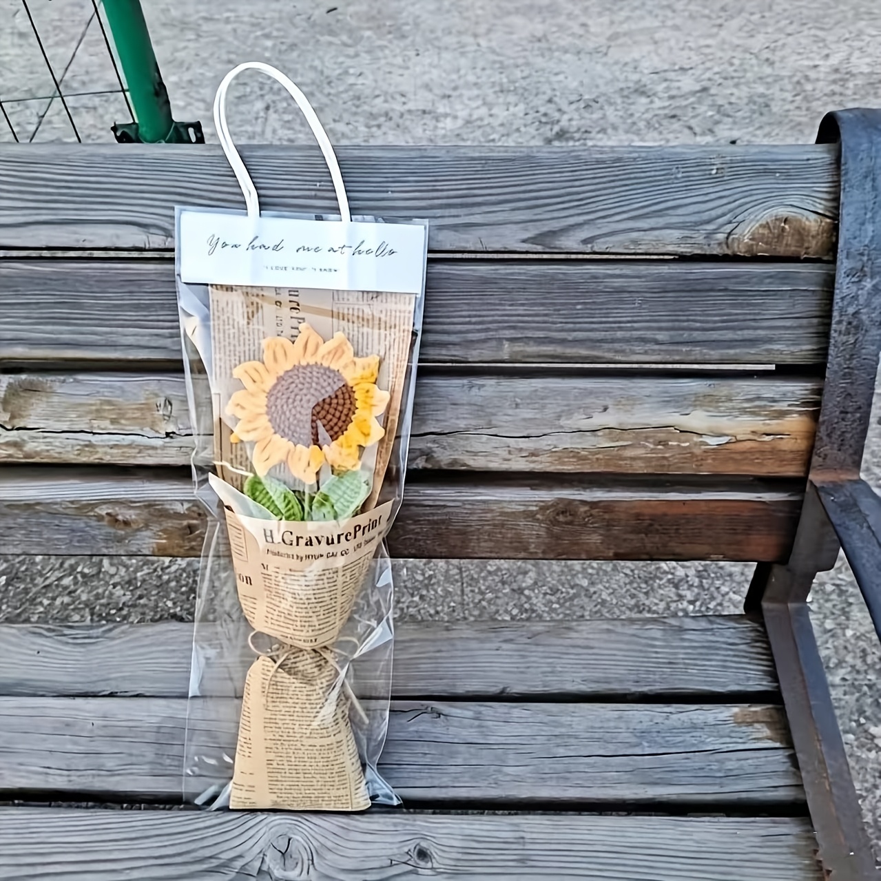 E-shop 1 Beutel/3 Beutel/5 Beutel Handgemachtes Sonnenblumen-Geschenk für Frauen, Geburtstagsgeschenk für Sie, Sonnenblume Kunstblume, Einzigartiges