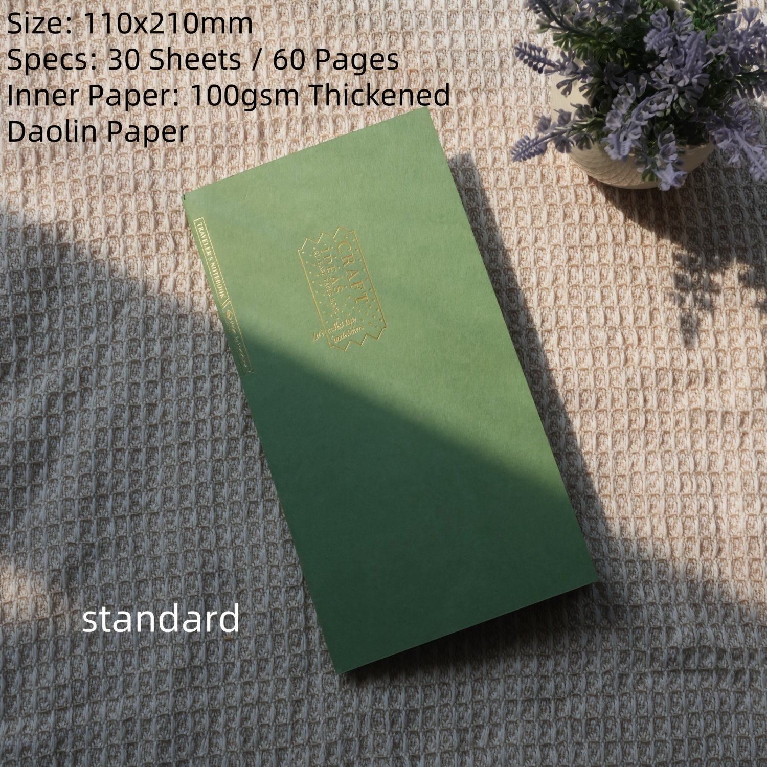 TEMU Libro de papel de respaldo para pegatinas tamaño estándar/pasaporte, inserciones para cuaderno TN, papel de respaldo adhesivo reutilizable de