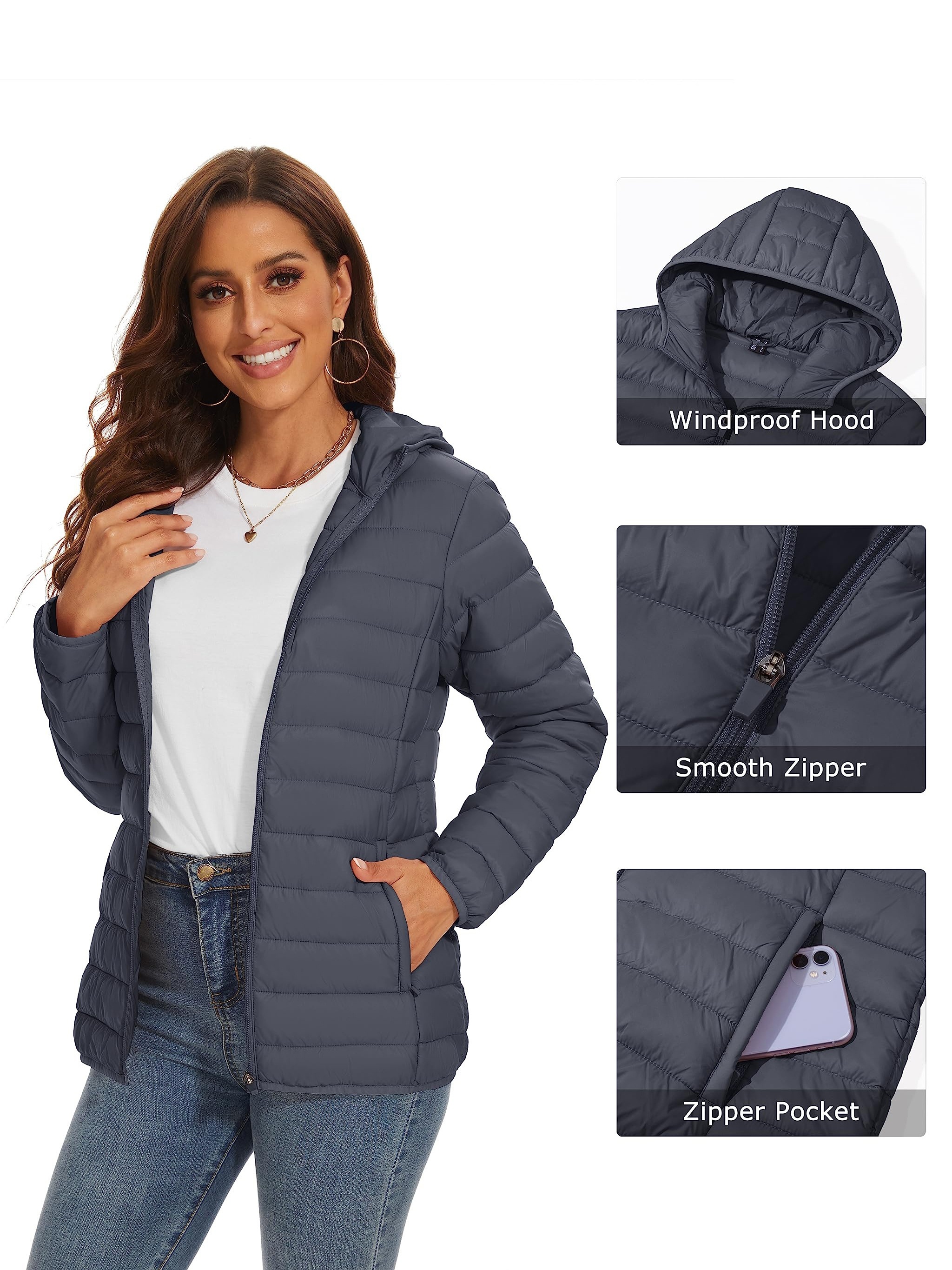 Amazon.com: Trendy Queen Hoodies for Women Full Zip Up